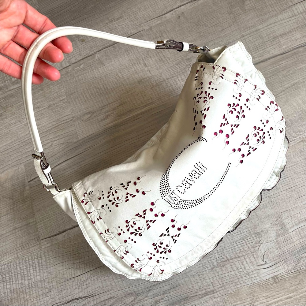 JUST CAVALLI PURSE RUFFLES CUT OUTS